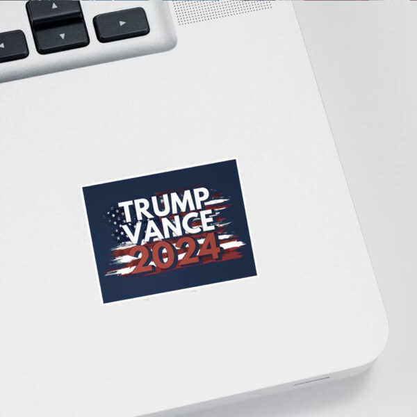 Official Trump 2024 American Flag Decal, Trump Vance Sticker