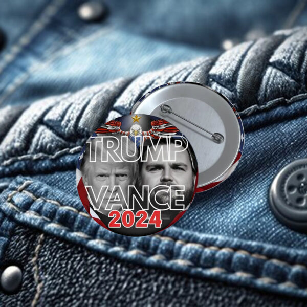 Official Trump Vance 2024 Campaign Pin Button