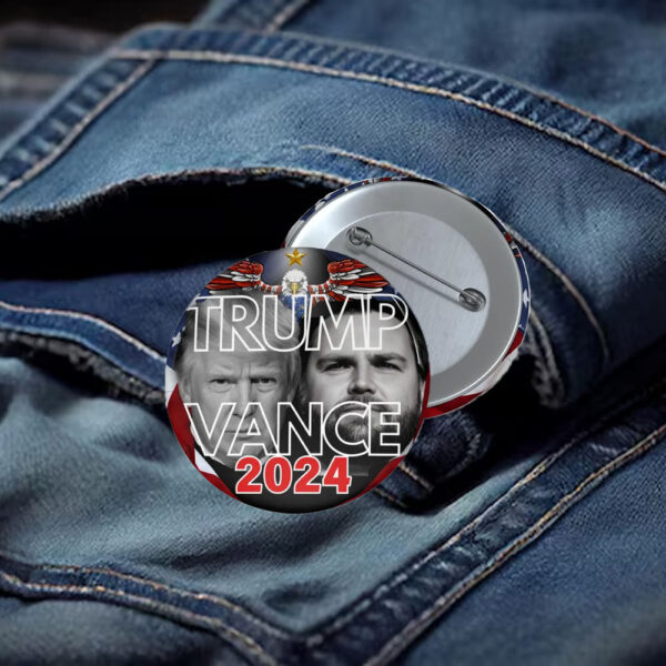 Official Trump Vance 2024 Campaign Pin Button1