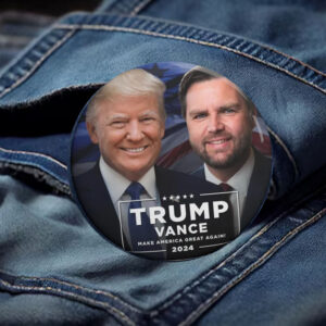Official Trump Vance 2024 Pin Button, President Trump 4 Official Trump Vance 2024 Pin Button, President Trump2