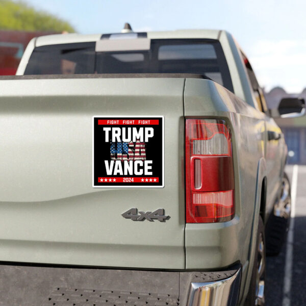 Official Trump Vance 2024 Republican Presidential Election Fight Car Magnets2