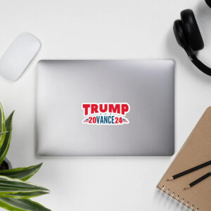 Official Trump Vance 2024 Sticker: Show Your Patriotic Support 5 Official Trump Vance 2024 Sticker, USA Flag