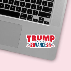 Official Trump Vance 2024 Sticker: Show Your Patriotic Support 4 Official Trump Vance 2024 Sticker, USA Flag1