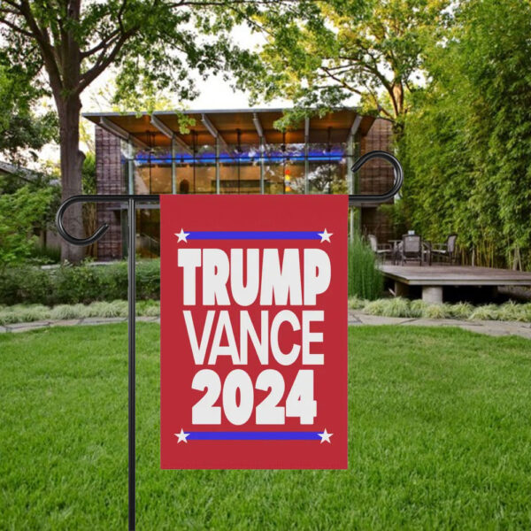 Official Trump Vance yard flag, Trump Vance 2024, Trump Vance red flag2