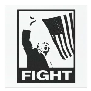 Trump Fight Black Car Magnets 6 Trump Fight White Car Magnets