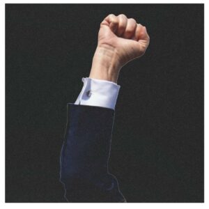 Trump's Arm FIGHT FIGHT FIGHT Black Car Magnets 6 Trump's Arm FIGHT FIGHT FIGHT Black Car Magnets