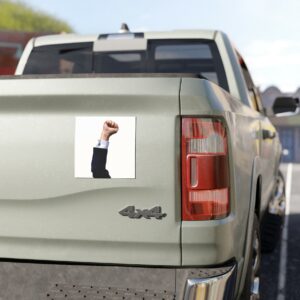 Trump's Arm FIGHT FIGHT FIGHT White Car Magnets 7 Trump's Arm FIGHT FIGHT FIGHT White Car Magnet