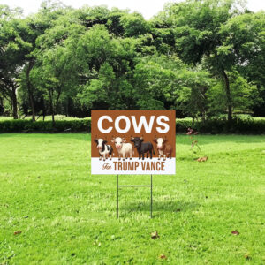 Cows For Trump Vance Yard Sign 7 Cows For Trump Vance Yard Sign, Trump Vance Yard Sign, President Election 2024
