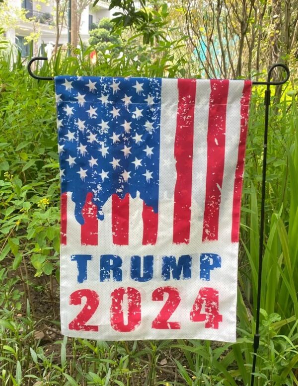 Donald Trump Vance 2024 MAGA Garden Flag, Trump 2024 Yard Sign, Wall Decor, House Flag, Take America Back Decoration Gifts, Patriotic Yard1