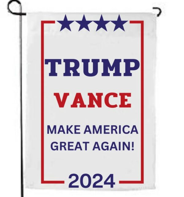 Donald Trump and J.D. Vance 2024 Garden Flag - Make America Great Again Garden Flag - Trump for President 2024 - MAGA 2024 Garden Flag, GOP1