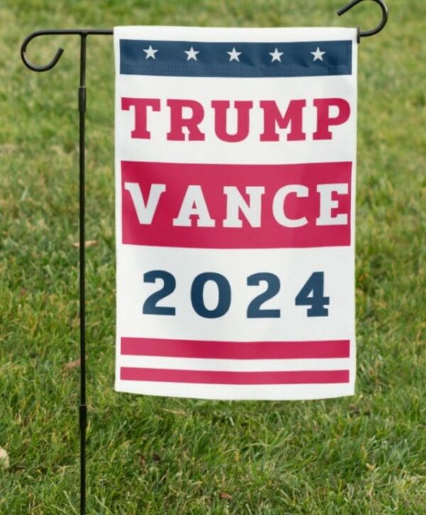 Donald Trump and J.D. Vance 2024 Garden Flag - Make America Great Again Garden Flag - Trump for President 2024 - Vice President J.D. Vance