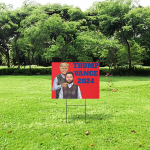 Donald Trump x JD Vance 2024 President Vince President Biden Yard Sign 3 Donald Trump x JD Vance 2024 President Vince President Biden Yard Sign J.D. Step Brothers Funny RNC Shot Assassination Fight!