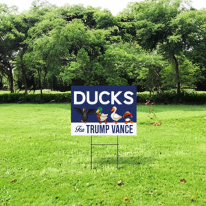 Ducks For Trump Vance Yard Sign 7 Ducks For Trump Vance Yard Sign, Vance Trump Kennedy Sign, Republican Garden Sign, Election 2024