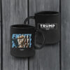 Fight Fist Black Coffee Mugs