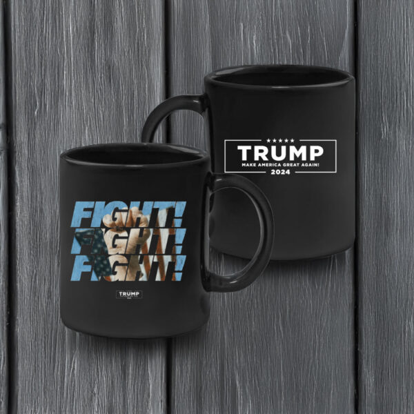 Fight Fist Black Coffee Mugs