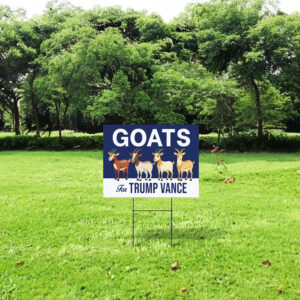 Goats For Trump Vance Yard Sign 6 Goats For Trump Vance Yard Sign, Trump Vance Yard Sign, Republican Garden Sign, President Election 2024