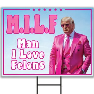 Man I Love Felons Trump Yard Sign - Coroplast American Flag Donald Trump For President 2024, Trump Vance 2024Yard Sign with Metal H-Stake 3 Man I Love Felons Trump Yard Sign - Coroplast American Flag Donald Trump For President 2024, Trump Vance 2024Yard Sign with Metal H-Stake1