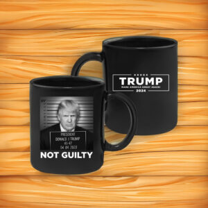 Official Trump Mugshot Black Coffee Mug 5 Official Trump Mugshot Black Coffee Mugs