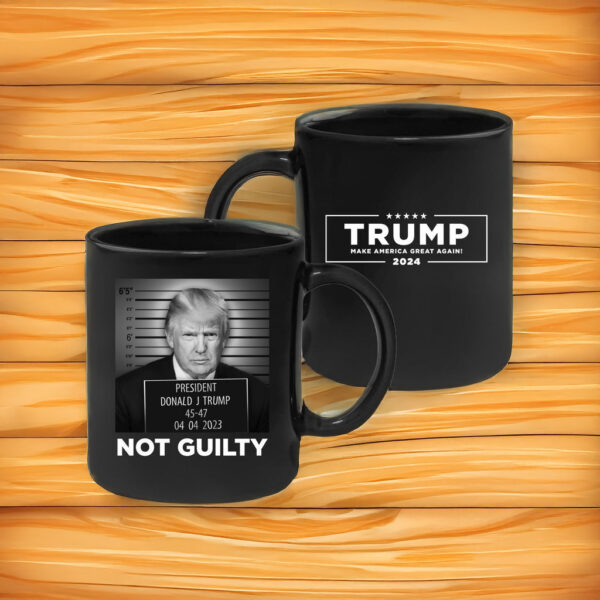 Official Trump Mugshot Black Coffee Mugs