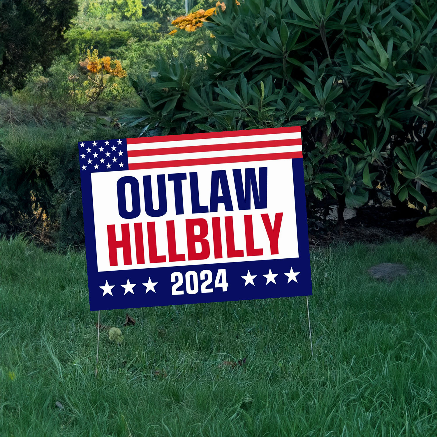 Outlaw Hillbilly 2024 Yard Sign, Trump Vance Yard Sign 11 Outlaw Hillbilly 2024 Yard Sign, Trump Vance Yard Sign