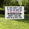 Plastic Yard Sign Trump
