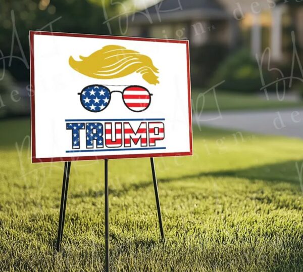 Printable Pro-Trump Yard Sign Trump 2024 & Vance for Senate 18x24 Inch Digital Download1