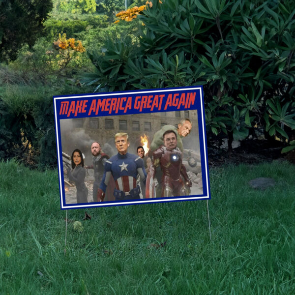 Republicans Crew Yard Sign, Make America Great Again Yard Sign