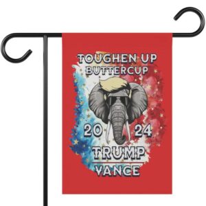 TRUMP/VANCE yard flag 2024 election, Trump support, Toughen up Buttercup, Garden & House Banner 5 TRUMPVANCE yard flag 2024 election, Trump support, Toughen up Buttercup, Garden & House Banner1