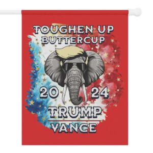 TRUMP/VANCE yard flag 2024 election, Trump support, Toughen up Buttercup, Garden & House Banner 6 TRUMPVANCE yard flag 2024 election, Trump support, Toughen up Buttercup, Garden & House Banner2