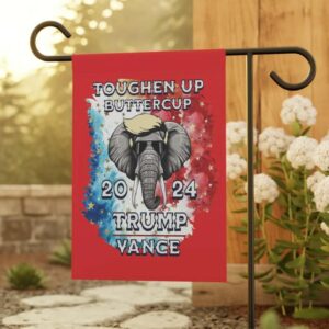 TRUMP/VANCE yard flag 2024 election, Trump support, Toughen up Buttercup, Garden & House Banner 7 TRUMPVANCE yard flag 2024 election, Trump support, Toughen up Buttercup, Garden & House Banner3