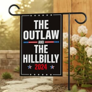 The Outlaw and The Hillbilly Garden Flag - 12x18 Inch Double Sided, Trump Vance 2024 Flag, Take America Back 2024 Flag, Trump 2024 Flag 4 The Outlaw and The Hillbilly Garden Flag - 12x18 Inch Double Sided, Trump Vance 2024 Flag, Take America Back 2024 Flag, Trump 2024 Flag1