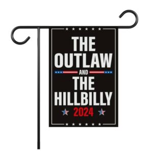 The Outlaw and The Hillbilly Garden Flag - 12x18 Inch Double Sided, Trump Vance 2024 Flag, Take America Back 2024 Flag, Trump 2024 Flag 5 The Outlaw and The Hillbilly Garden Flag - 12x18 Inch Double Sided, Trump Vance 2024 Flag, Take America Back 2024 Flag, Trump 2024 Flag2