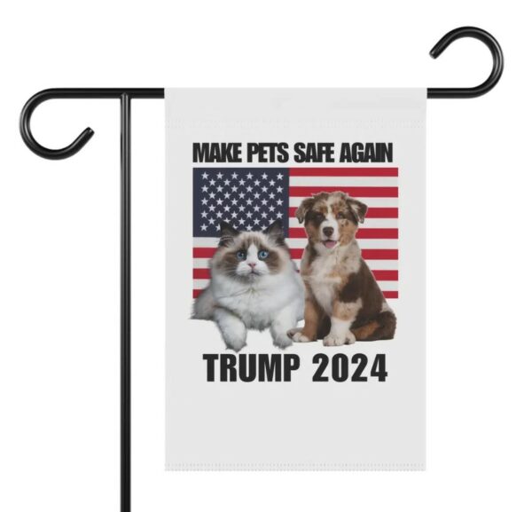 They're eating our cats and dogs, Vote Trump flag, Political Election, 2024, Vote Trump Vance Garden & House Banner, MAGA, Trump Campaign1