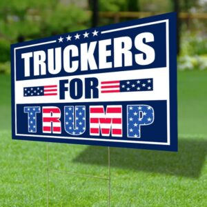 Truckers For Trump Yard Sign, Trump 2024 Yard Sign, Trump For President 2024 Flag, Republican Garden Sign, Political Lawn Sign 3 Truckers For Trump Yard Sign, Trump 2024 Yard Sign, Trump For President 2024 Flag, Republican Garden Sign, Political Lawn Sign1