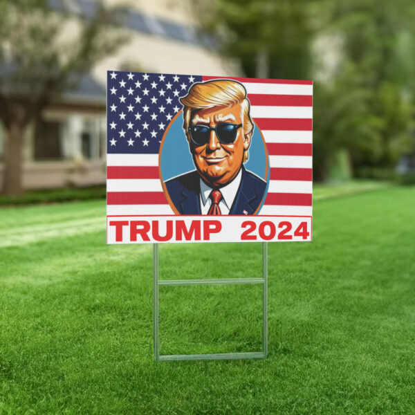 Trump 2024 Campaign Sign, Political Yard Sign, Election Sign, Patriot Support, Republican Decor