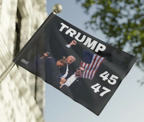 Trump 45 47 Flag Iconic Moment Trump 2024 MAGA Make America Great Again Gift for Her Gift for Him Custom Design2