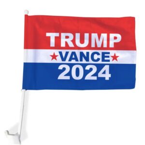Trump Car Flag – 18” x 12” Election Car Flag – Vote Trump Vance Car Flag - Vote Donald Trump 2024 - MAGA Car Flag - Rated Up To 70 MPH 3 Trump Car Flag – 18 x 12 Election Car Flag – Vote Trump Vance Car Flag - Vote Donald Trump 2024 - MAGA Car Flag - Rated Up To 70 MPH1