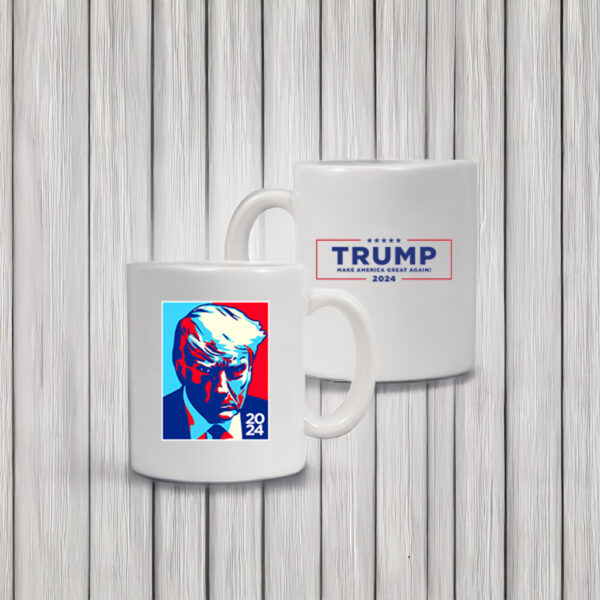 Trump Colorblock White Coffee Mug