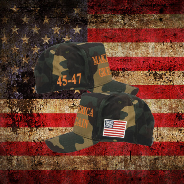 Trump MAGA 45-47 Camo Hat