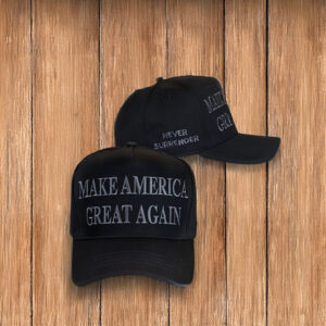Trump Never Surrender Black MAGA Hat 11 Trump Never Surrender Black MAGA Hat US