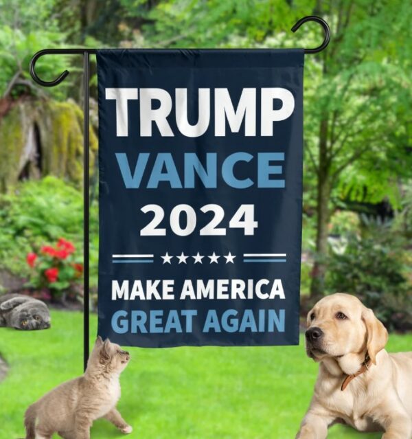 Trump Vance 2024 Flag, Make America Great Again, Donald Trump for President Flag, Political Yard Flags, Election 2024 Garden and House Flags