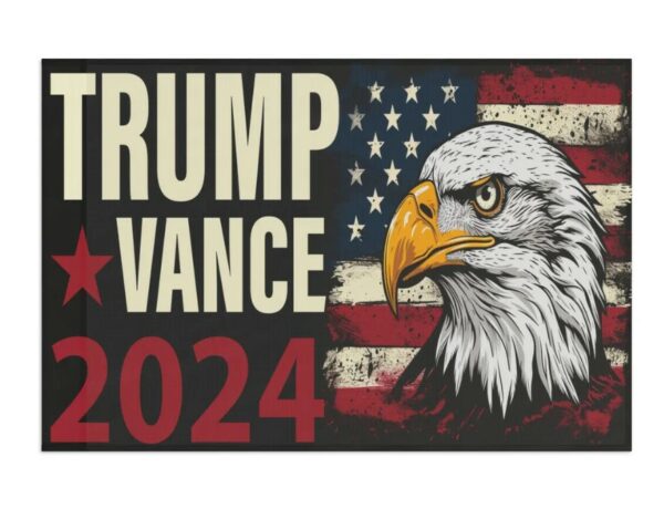 Trump Vance 2024 Flag, Trump Vance Election Car Flag, JD Vance Campaign Boat Flag, Support Trump Vance President House Flag, JD Vance Merch