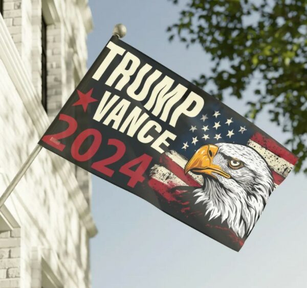 Trump Vance 2024 Flag, Trump Vance Election Car Flag, JD Vance Campaign Boat Flag, Support Trump Vance President House Flag, JD Vance Merch1