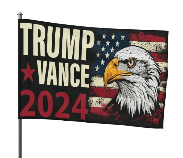 Trump Vance 2024 Flag, Trump Vance Election Car Flag, JD Vance Campaign Boat Flag, Support Trump Vance President House Flag, JD Vance Merch2