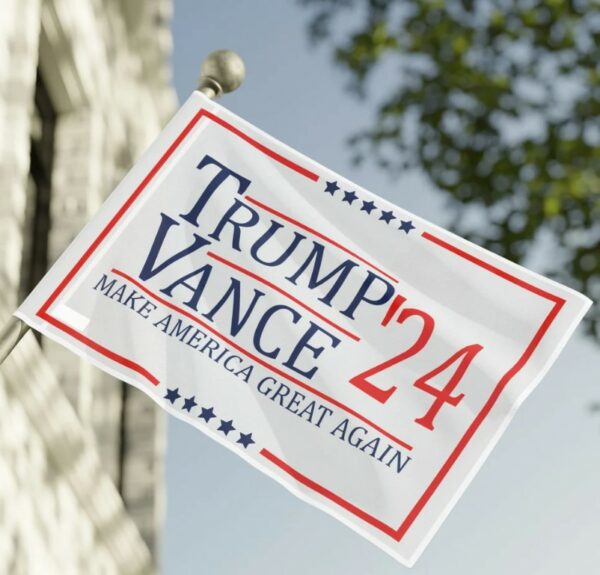 Trump Vance 2024 Flag, Trump Vance House Flag, Trump JD Vance 2024 Election Flag, Campaign Flag for Home, 36X24 Yard Flag, Trump Flag