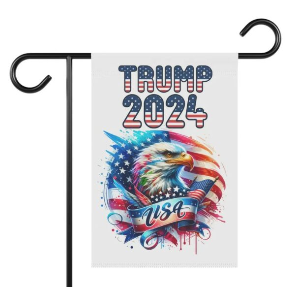 Trump Vance 2024 Garden Banner, Take America Back, Patriotic Yard Decor, American Flag Garden Sign, 12x18 Yard Flag, Political Yard Sign2