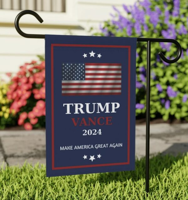 Trump Vance 2024 MAGA Garden Flag Garden Flag Trump Vance 2024 Flag Patriotic Flag Outdoor Patriotic Decor USA Flag Decor Flag1