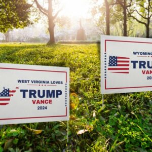 Trump Vance 2024 Make America Great Again Yard Sign with Stakes, Double Sided Political Yard Sign for Republican Party Personalized Donald