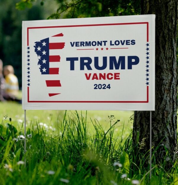 Trump Vance 2024 Make America Great Again Yard Sign with Stakes, Double Sided Political Yard Sign for Republican Party Personalized Donald1