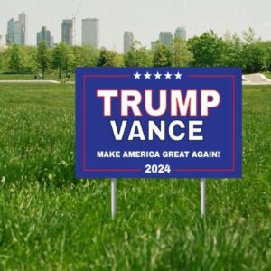 Trump Vance 2024 Yard Sign, Donald Trump President JD Vance, 18" x 12" Double-Sided Outside Lawn Decoration, Metal Stake Included, USA MADE 7 Trump Vance 2024 Yard Sign, Donald Trump President JD Vance, 18 x 12 Double-Sided Outside Lawn Decoration, Metal Stake Included, USA MADE3